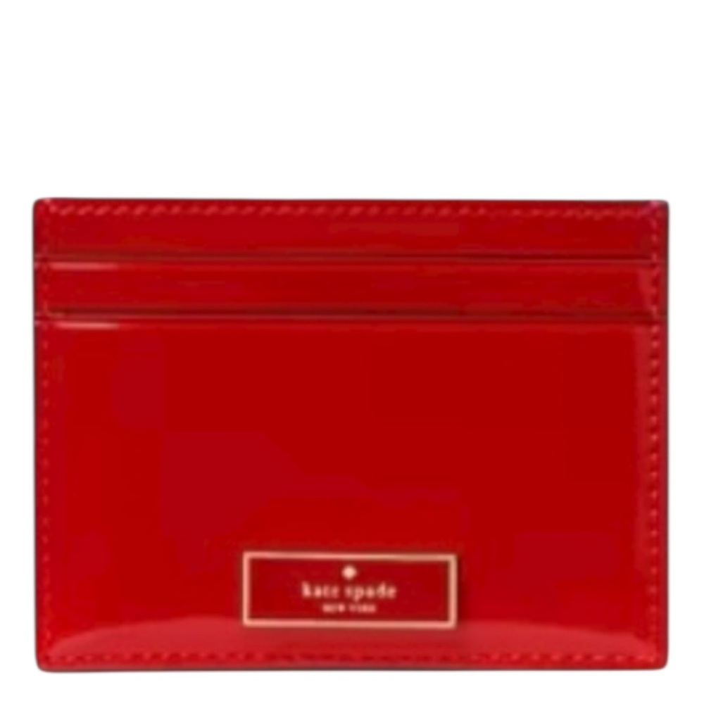 Kate Spade Bridget Patent Small Slim Card Holder - Picture 2 of 8